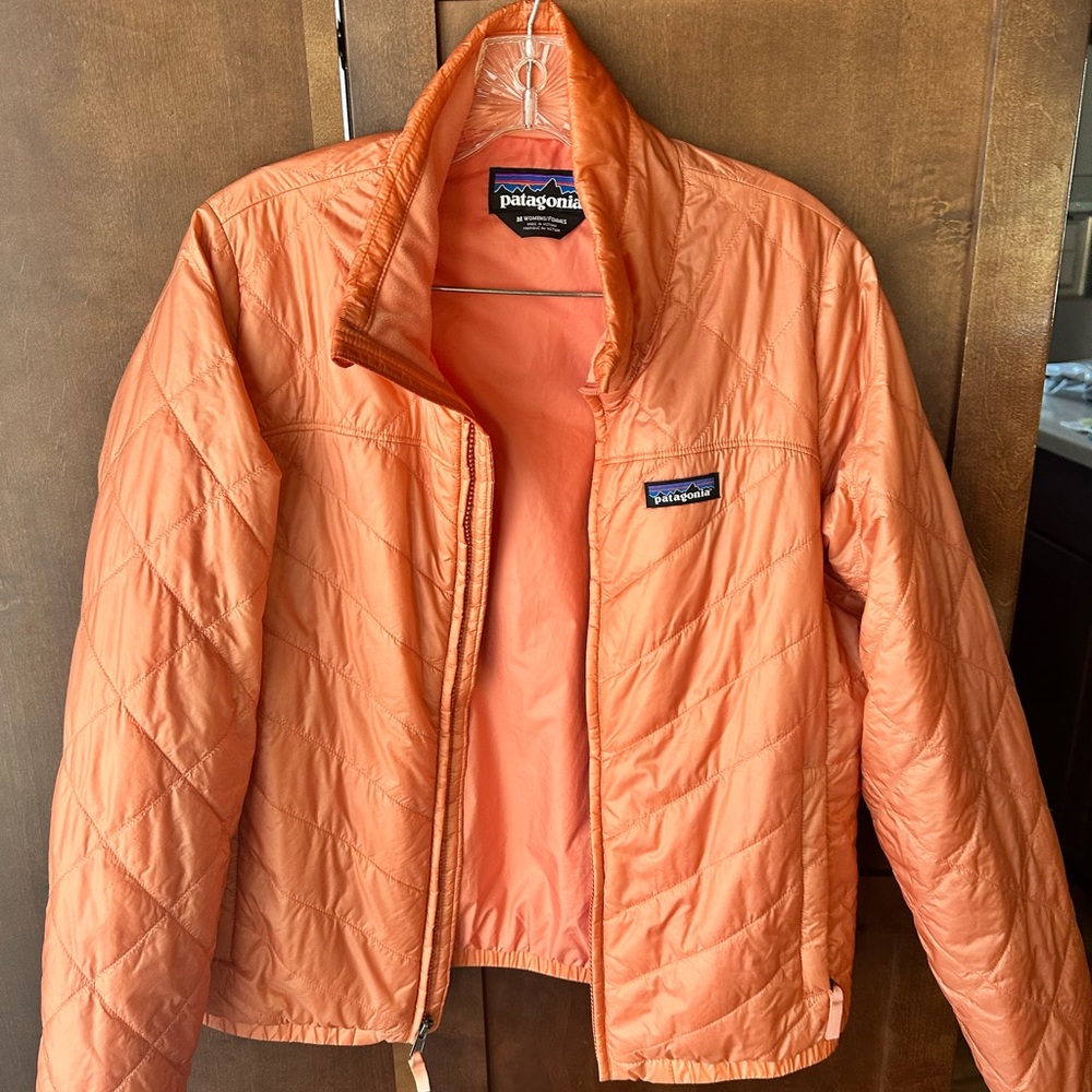 Patagonia Orange Quilted Jacket